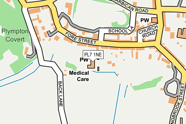 PL7 1NE map - OS OpenMap – Local (Ordnance Survey)