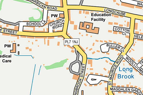 PL7 1NJ map - OS OpenMap – Local (Ordnance Survey)