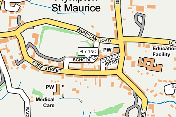 PL7 1NQ map - OS OpenMap – Local (Ordnance Survey)