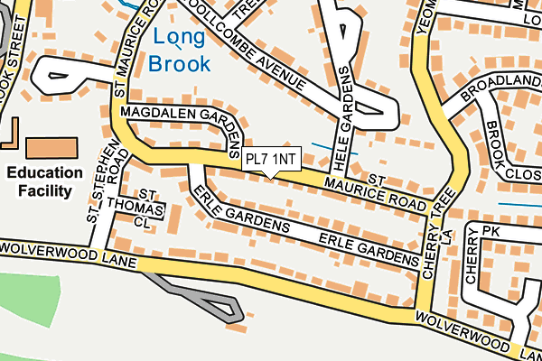PL7 1NT map - OS OpenMap – Local (Ordnance Survey)