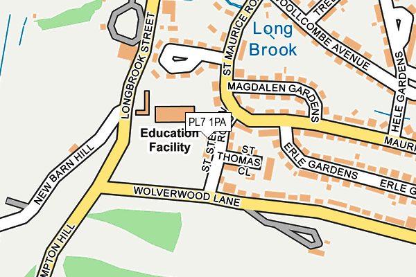 PL7 1PA map - OS OpenMap – Local (Ordnance Survey)