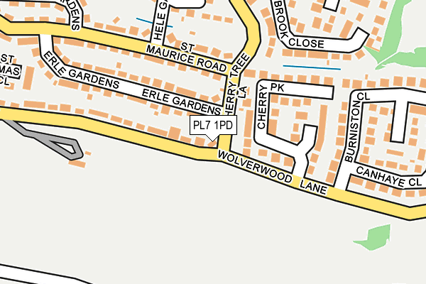 PL7 1PD map - OS OpenMap – Local (Ordnance Survey)