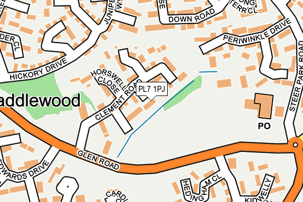PL7 1PJ map - OS OpenMap – Local (Ordnance Survey)