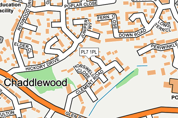 PL7 1PL map - OS OpenMap – Local (Ordnance Survey)