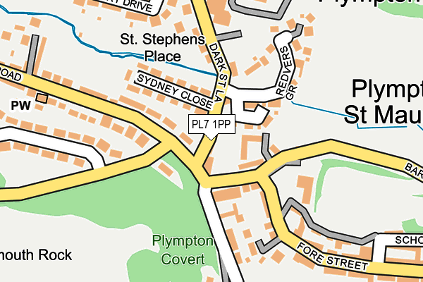 PL7 1PP map - OS OpenMap – Local (Ordnance Survey)