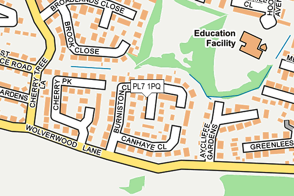 PL7 1PQ map - OS OpenMap – Local (Ordnance Survey)