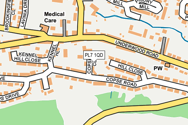 PL7 1QD map - OS OpenMap – Local (Ordnance Survey)