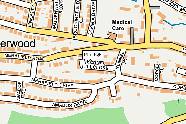 PL7 1QE map - OS OpenMap – Local (Ordnance Survey)