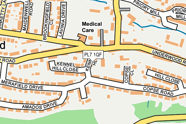 PL7 1QF map - OS OpenMap – Local (Ordnance Survey)