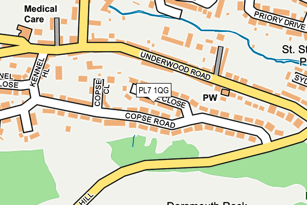 PL7 1QG map - OS OpenMap – Local (Ordnance Survey)