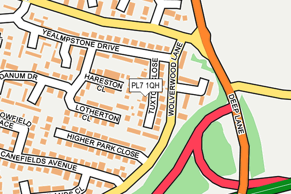 PL7 1QH map - OS OpenMap – Local (Ordnance Survey)