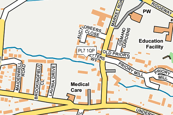PL7 1QP map - OS OpenMap – Local (Ordnance Survey)
