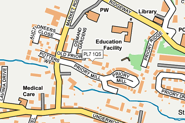 PL7 1QS map - OS OpenMap – Local (Ordnance Survey)