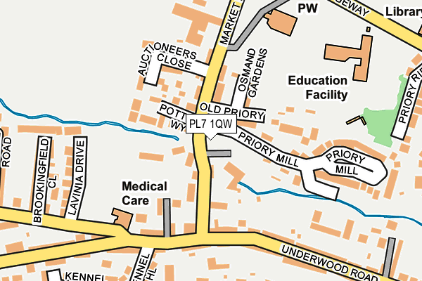 PL7 1QW map - OS OpenMap – Local (Ordnance Survey)