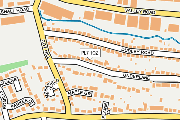 PL7 1QZ map - OS OpenMap – Local (Ordnance Survey)