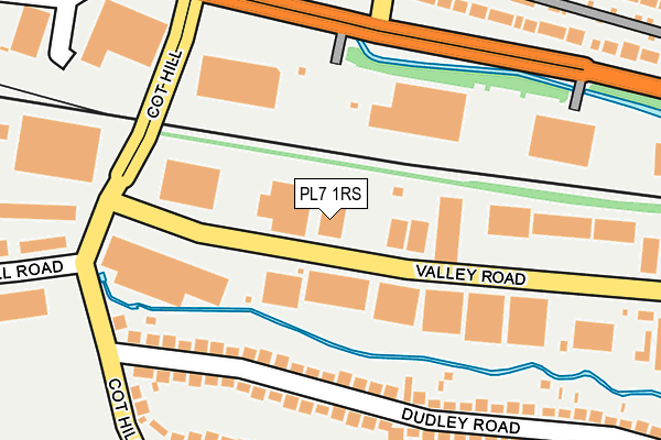 PL7 1RS map - OS OpenMap – Local (Ordnance Survey)