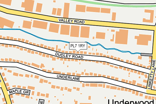 PL7 1RY map - OS OpenMap – Local (Ordnance Survey)