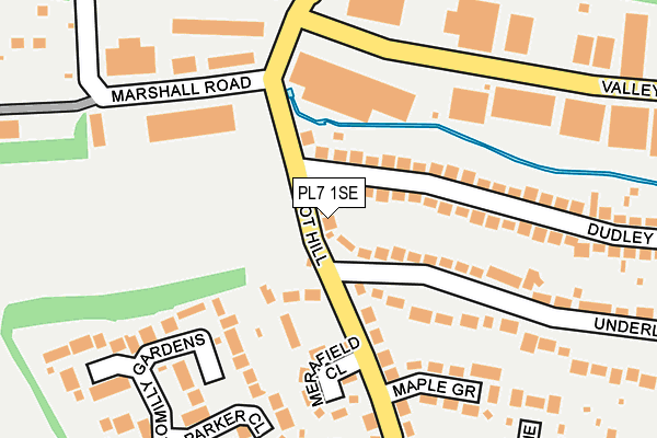 PL7 1SE map - OS OpenMap – Local (Ordnance Survey)