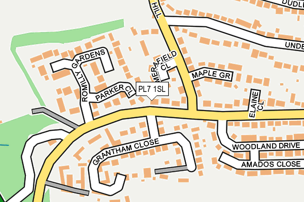 PL7 1SL map - OS OpenMap – Local (Ordnance Survey)