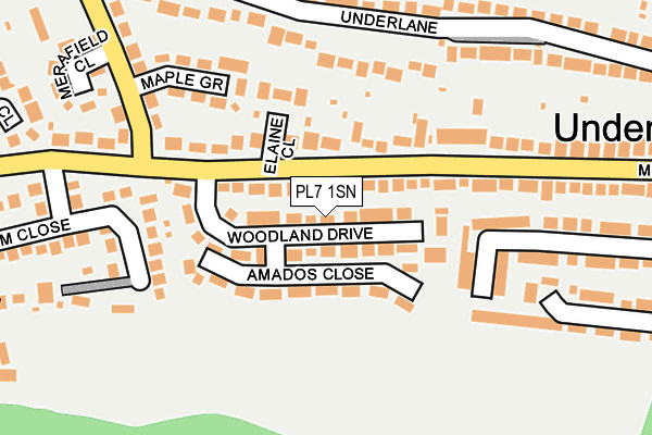 PL7 1SN map - OS OpenMap – Local (Ordnance Survey)