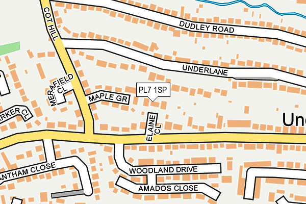 PL7 1SP map - OS OpenMap – Local (Ordnance Survey)