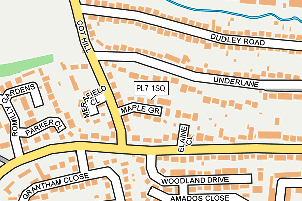 PL7 1SQ map - OS OpenMap – Local (Ordnance Survey)