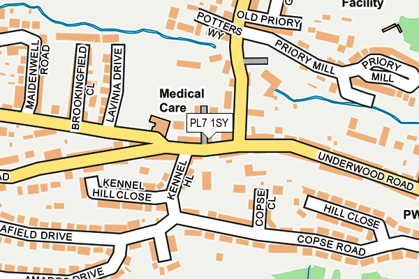 PL7 1SY map - OS OpenMap – Local (Ordnance Survey)