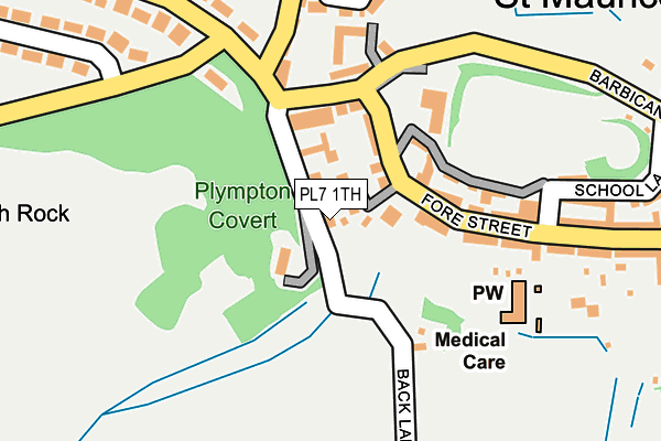PL7 1TH map - OS OpenMap – Local (Ordnance Survey)