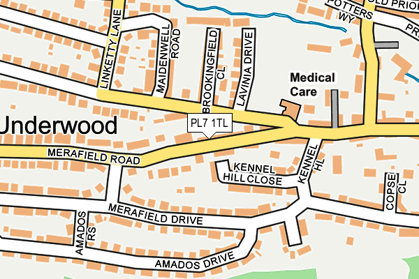 PL7 1TL map - OS OpenMap – Local (Ordnance Survey)