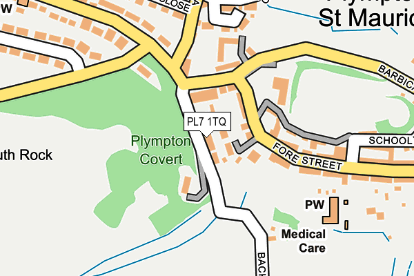 PL7 1TQ map - OS OpenMap – Local (Ordnance Survey)