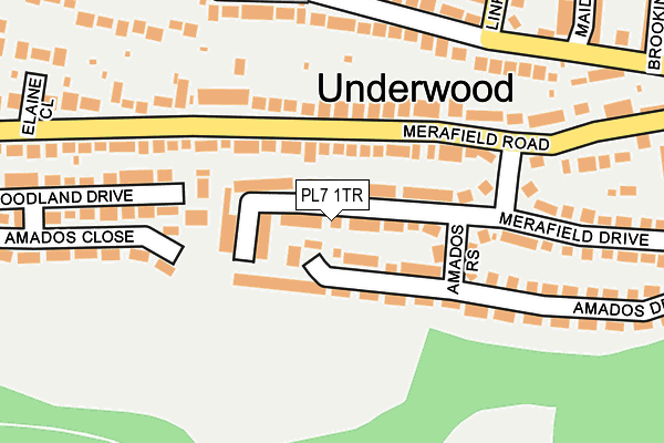 PL7 1TR map - OS OpenMap – Local (Ordnance Survey)