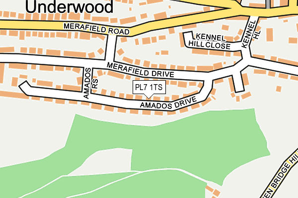 PL7 1TS map - OS OpenMap – Local (Ordnance Survey)