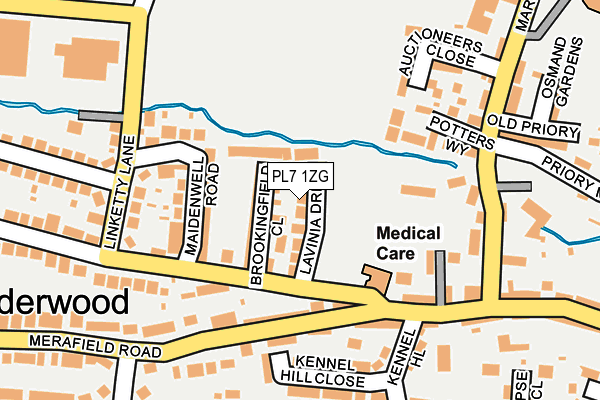 PL7 1ZG map - OS OpenMap – Local (Ordnance Survey)