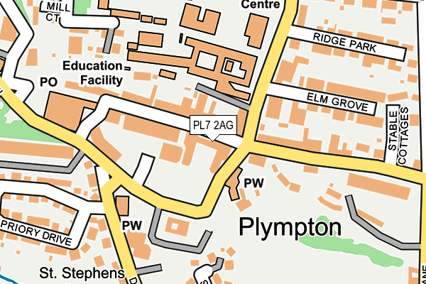 PL7 2AG map - OS OpenMap – Local (Ordnance Survey)