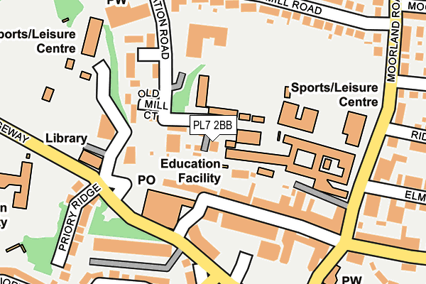 PL7 2BB map - OS OpenMap – Local (Ordnance Survey)