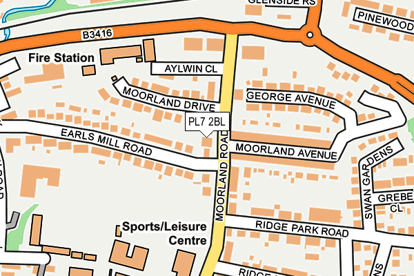 PL7 2BL map - OS OpenMap – Local (Ordnance Survey)