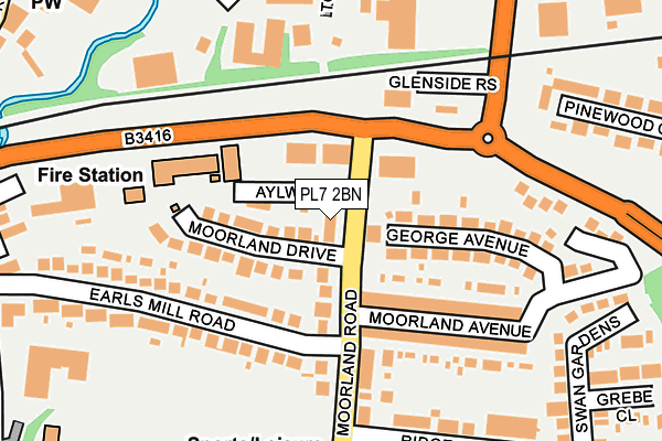 PL7 2BN map - OS OpenMap – Local (Ordnance Survey)