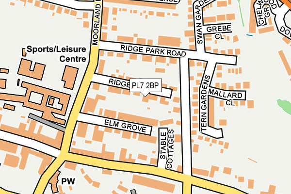 PL7 2BP map - OS OpenMap – Local (Ordnance Survey)