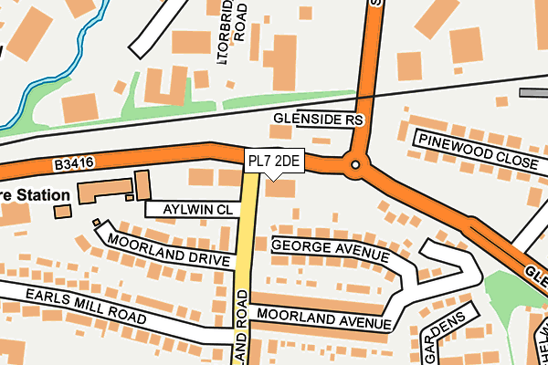 PL7 2DE map - OS OpenMap – Local (Ordnance Survey)