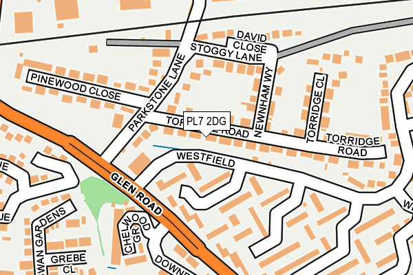 PL7 2DG map - OS OpenMap – Local (Ordnance Survey)