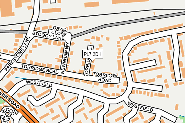 PL7 2DH map - OS OpenMap – Local (Ordnance Survey)