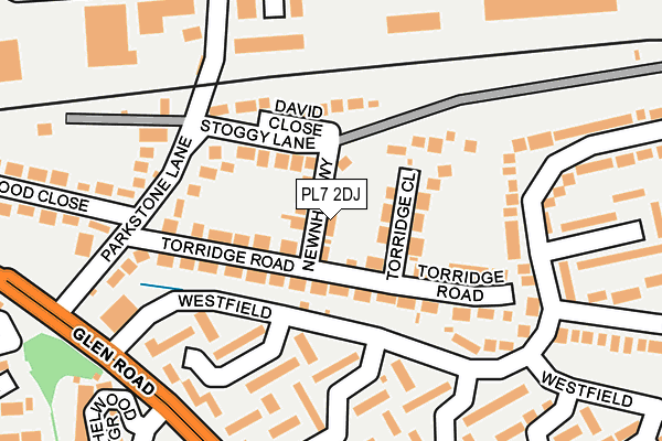 PL7 2DJ map - OS OpenMap – Local (Ordnance Survey)