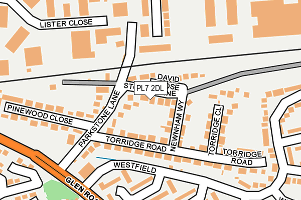 PL7 2DL map - OS OpenMap – Local (Ordnance Survey)