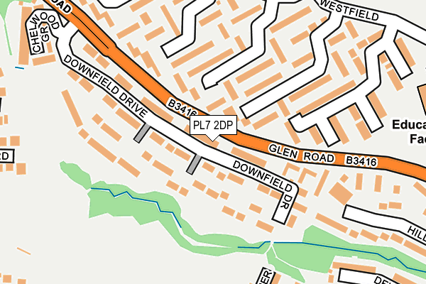 PL7 2DP map - OS OpenMap – Local (Ordnance Survey)