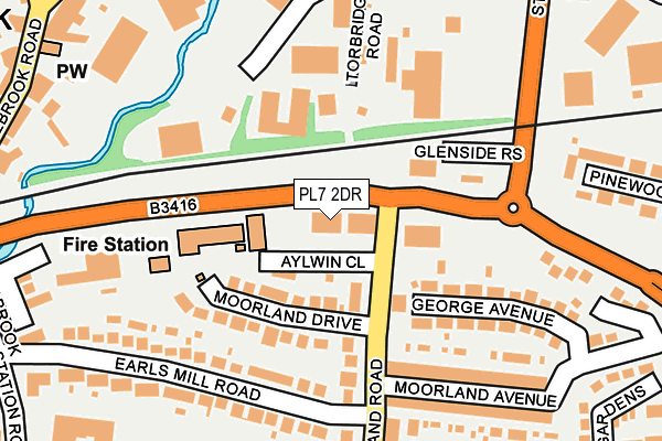 PL7 2DR map - OS OpenMap – Local (Ordnance Survey)