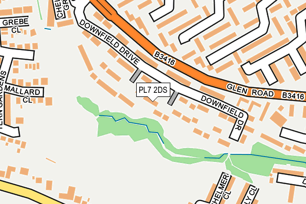 PL7 2DS map - OS OpenMap – Local (Ordnance Survey)