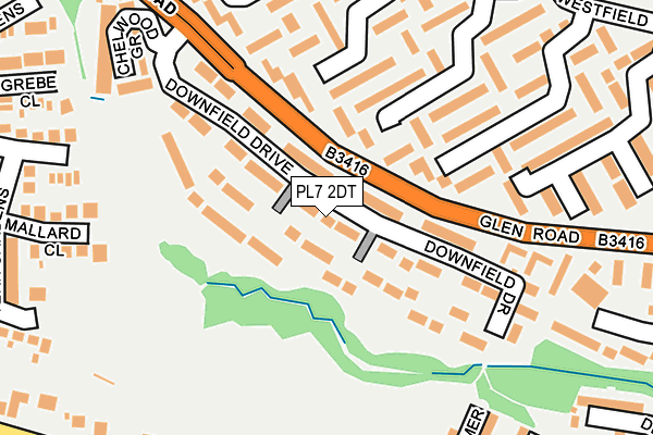 PL7 2DT map - OS OpenMap – Local (Ordnance Survey)