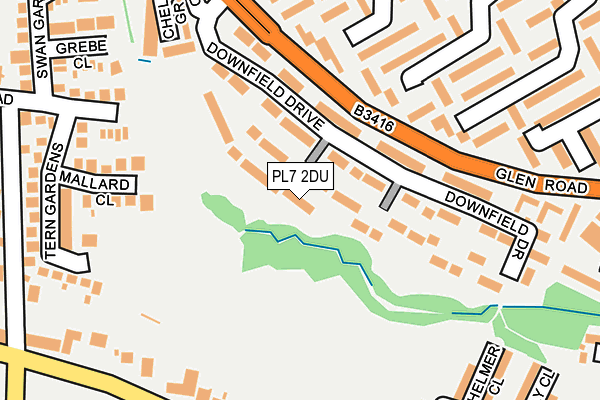 PL7 2DU map - OS OpenMap – Local (Ordnance Survey)