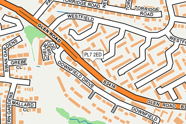 PL7 2ED map - OS OpenMap – Local (Ordnance Survey)