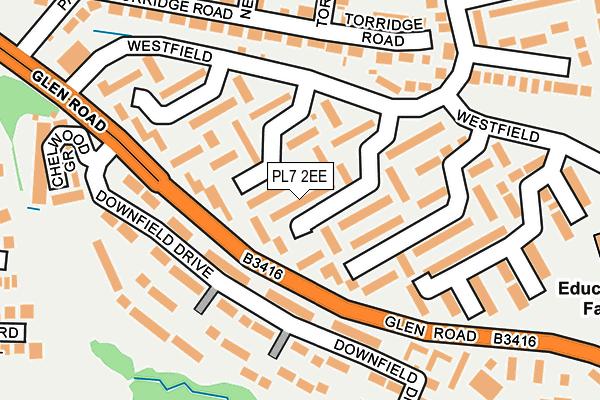 PL7 2EE map - OS OpenMap – Local (Ordnance Survey)